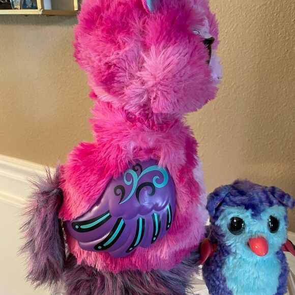 Hatchimals Llalacorn GROWS and Fabulos Forest Tigrette Interactive Plush Pets - Picture 5 of 12